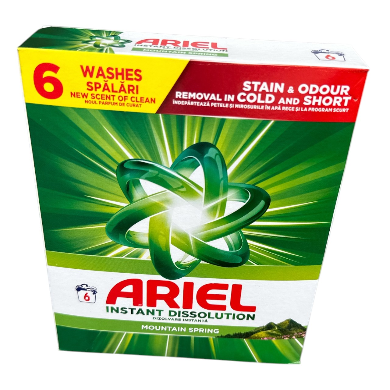 Ariel Mountain Spring Detergent automat pentru rufe, 390 g