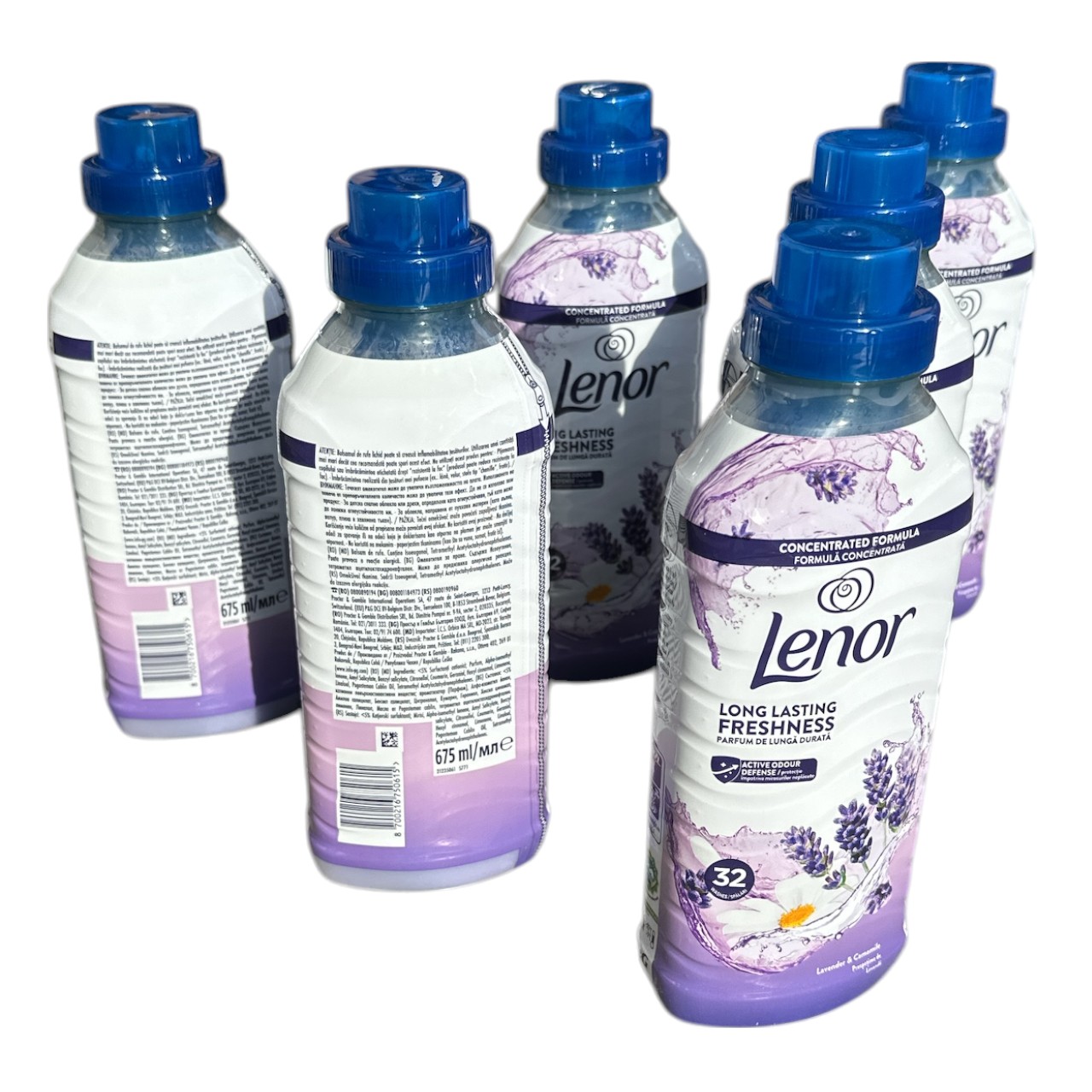 Balsam rufe Lenor cu lavanda si musetel 6 x 675 ml - imagine 2