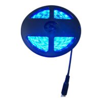 Banda LED 12V, albastra, interior, 5M, siliconata, autoadeziva