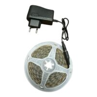 Banda LED 12V Autoadeziva, alb, tavan / camera, siliconata, 5M