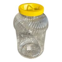 Borcan de plastic transparent alimentar, 15L