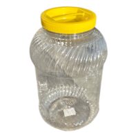 Borcan (Pet) Plastic cu capac, 3 litri