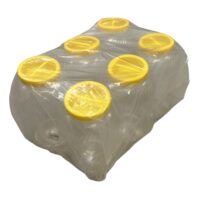 Borcane (PET) din Plastic 5 L Transparente cu Capace, set 6 bucati