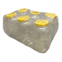 Borcane (PET) din Plastic 5 L Transparente cu Capace, set 6 bucati