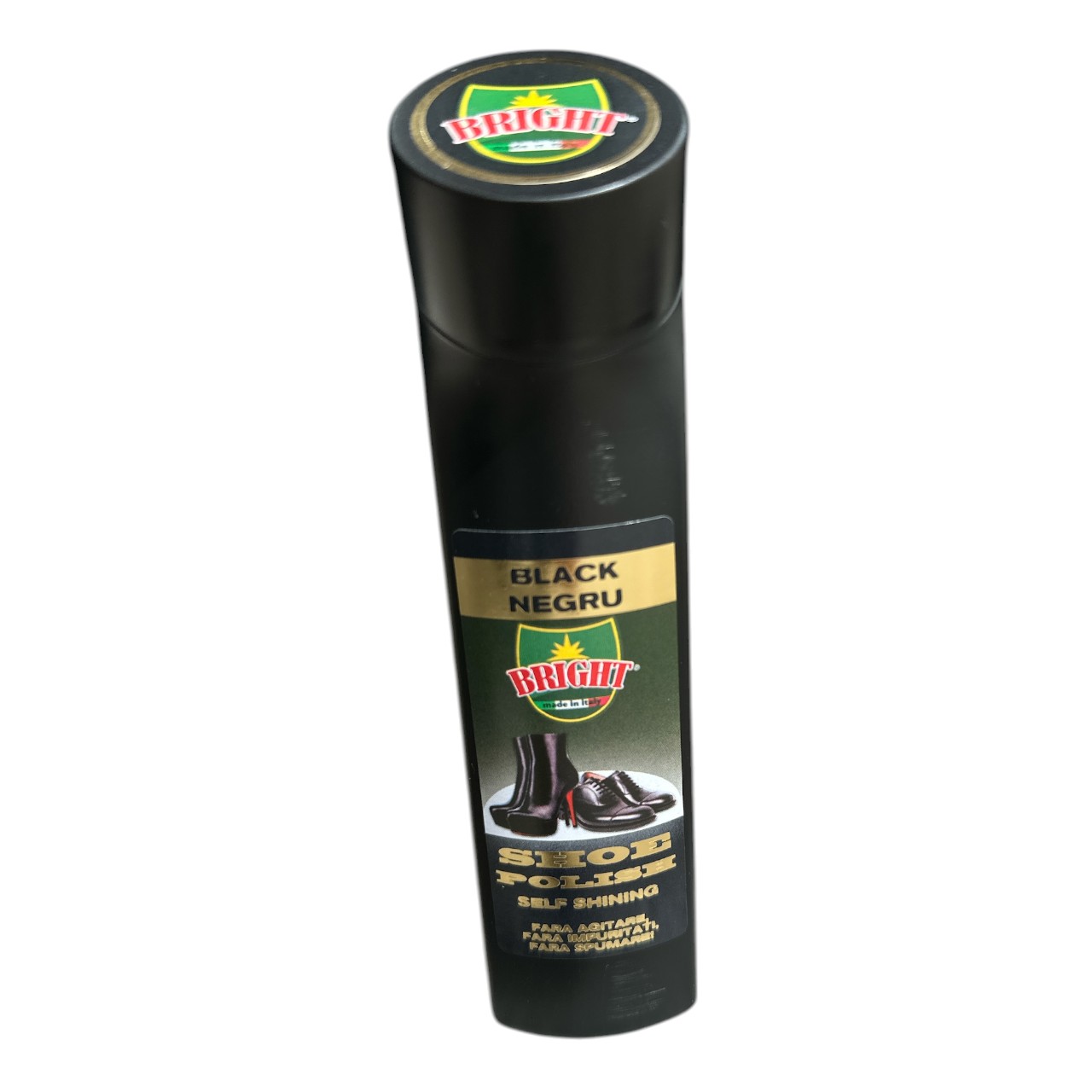 Bright Crema pantofi neagra 75 ml