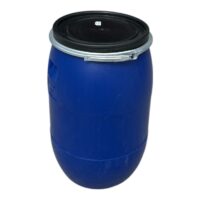 Butoi din plastic 85 L cu cerc metalic