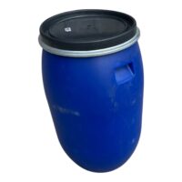 Butoi plastic 120 L cu cerc metalic