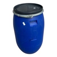 Butoi plastic 120 L cu cerc metalic