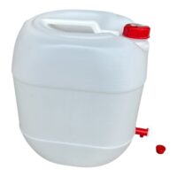 Canistra plastic 20L cu robinet, alba