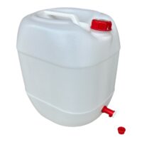Canistra plastic 20L cu robinet, alba