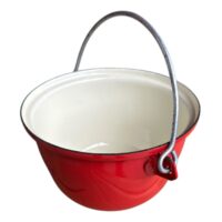 Ceaun / tuci emailat din tabla groasa 7 L