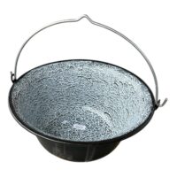 Ceaun / Tuci emailat pentru mamaliga 8L, negru