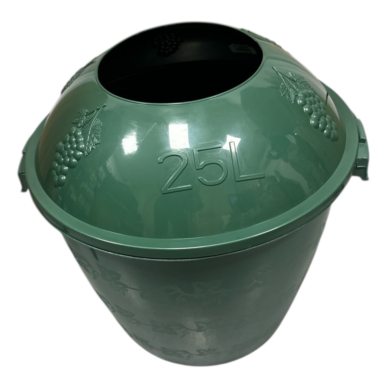 Cos damigeana 25 litri din plastic verde