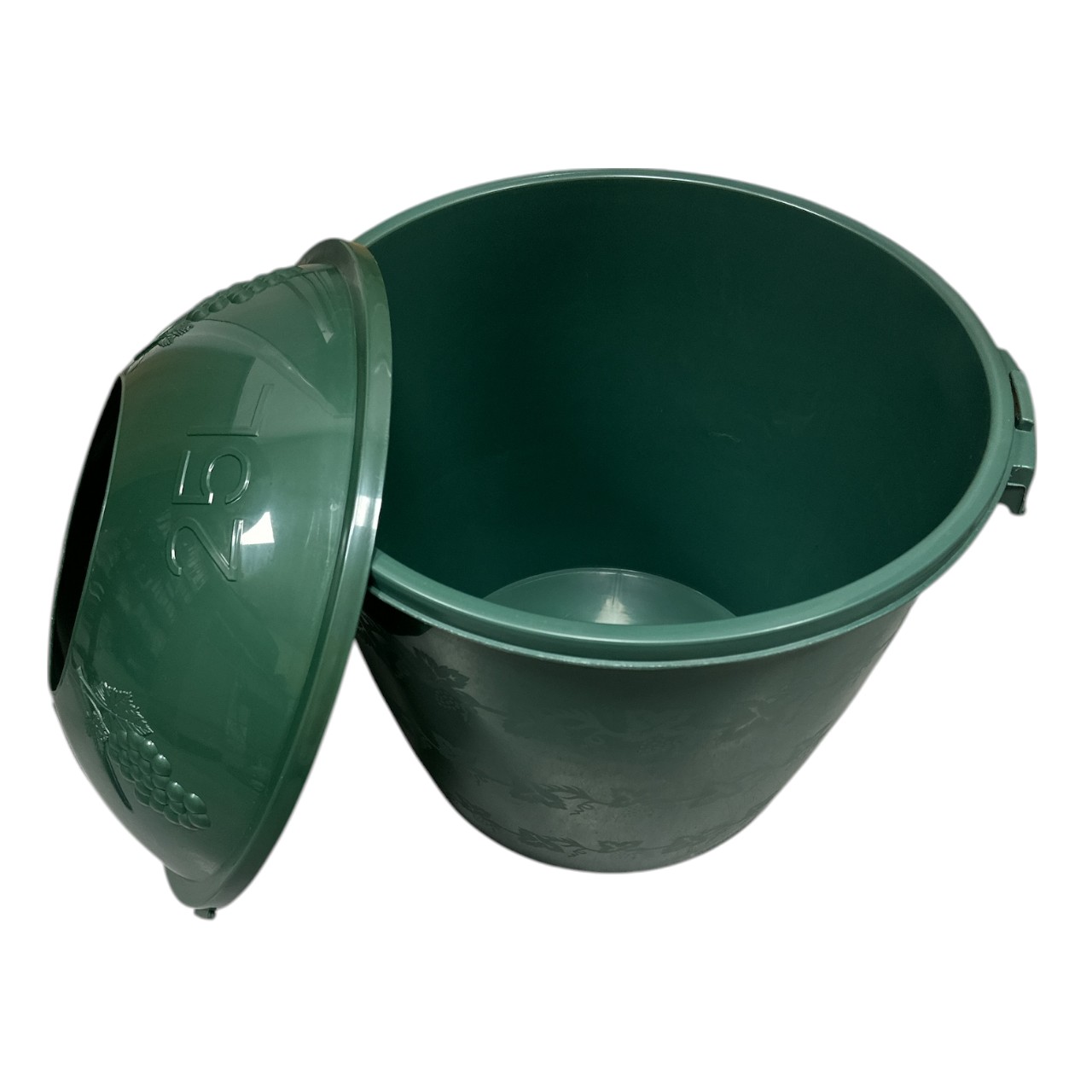 Cos damigeana 25 litri din plastic verde - imagine 2