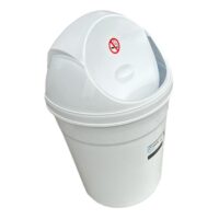 Cos Gunoi Bucatarie cu Capac, Alb 15 L (litri) nr.3