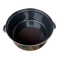 Cratita emailata 18 litri, neagra