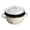 Cratita emailata 600 ml cu capac