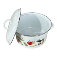 Cratita Emailata Adanca cu Capac (22 cm) 4.5 litri