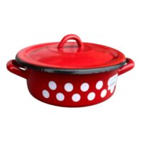 Cratita emailata cu capac 1.5 litri