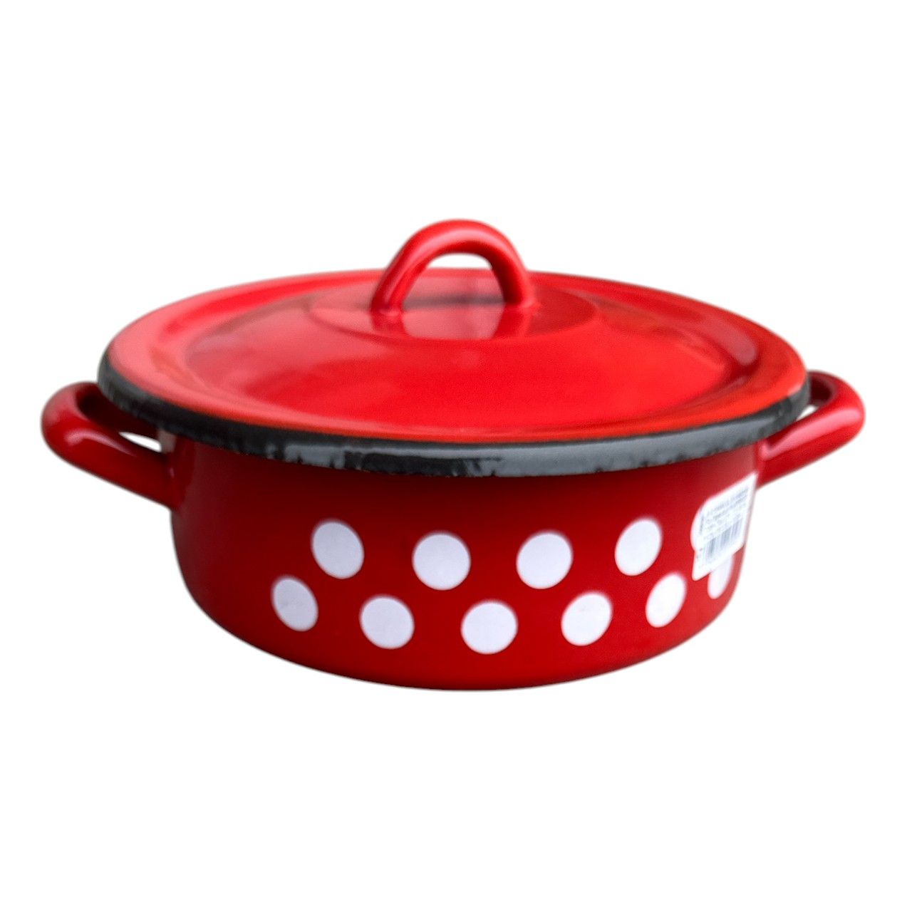 Cratita emailata cu capac 1.5 litri - imagine 2