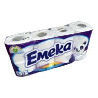 Emeka Paradise Hartie igienica 3 straturi alba, 8 role