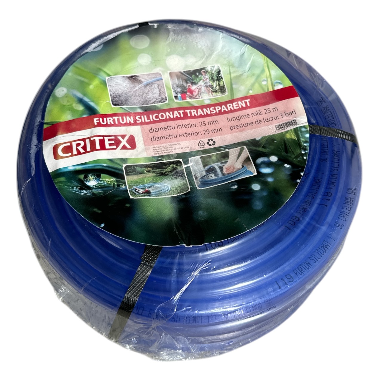 Furtun apa gradina, transparent - 1 tol (32mm), 25 M - imagine 2