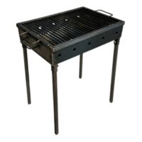 Gratar portabil din fier pentru camping 40 x 30 cm