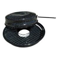 Grill cu Capac pentru Aragaz, (Emailat) cu Maner