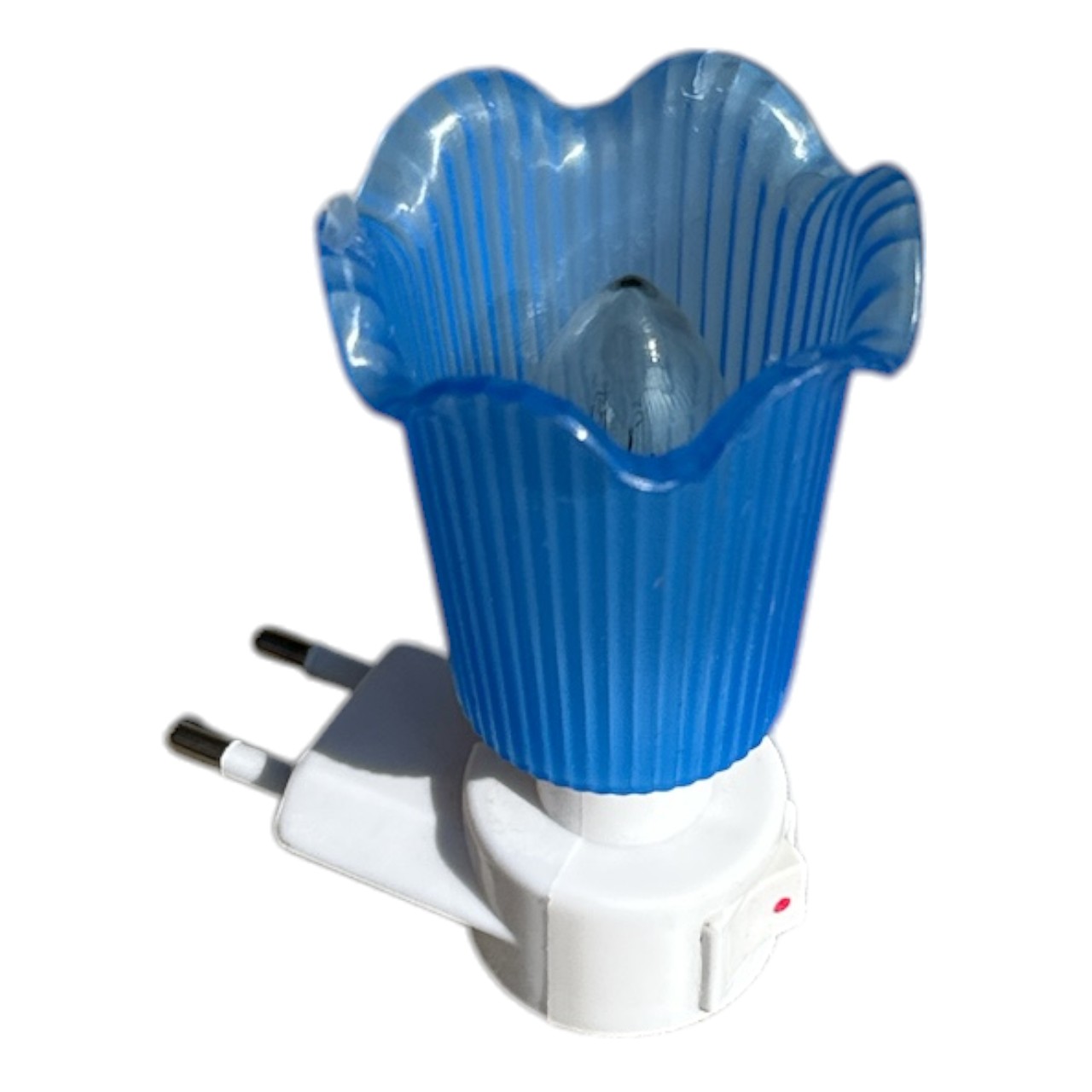 Lampa veghe pentru priza, albastra