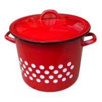 Oala emailata 10 litri cu capac si buline