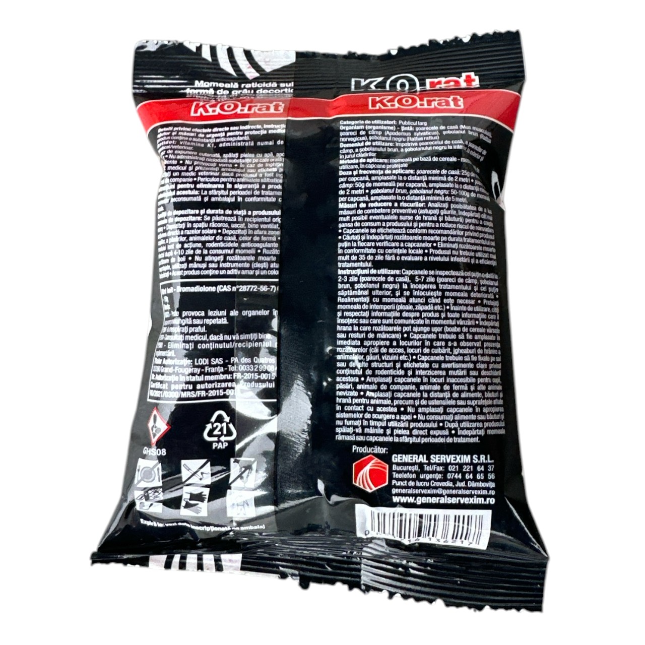 Otrava soareci / sobolani grau rosu Master rat 150g - imagine 2