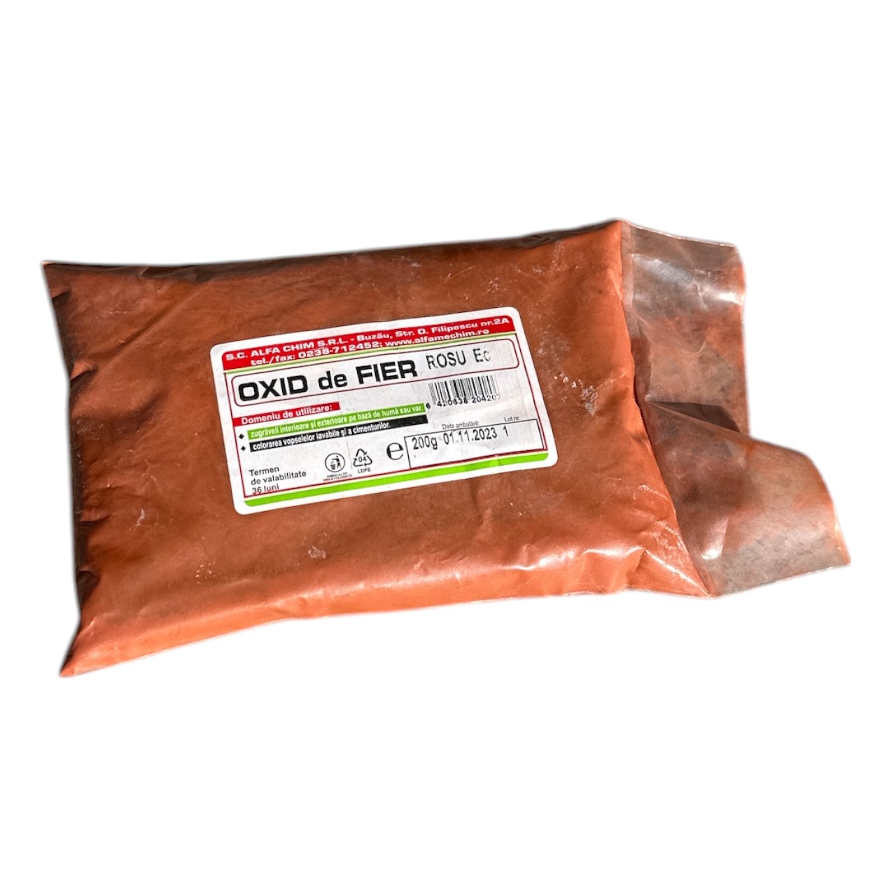 Oxid de fier (feros) rosu, colorant zugraveli si vopsele, 150g