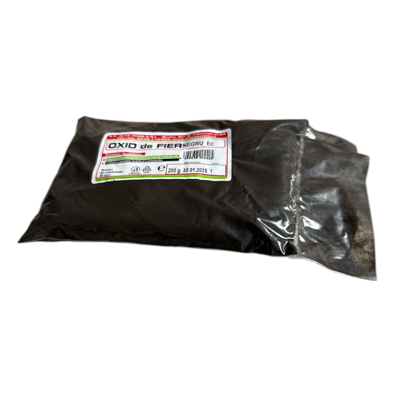 Oxid feric (feros) negru, colorant vopsele, beton, var, 150g - imagine 2