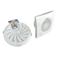 Pachet 1 x Ventilator de baie 100 mm + 1 Grila aerisire reglabila