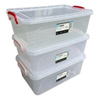 Pachet 3 x Cutie din plastic pentru depozitarea alimentelor 20 L (litri)