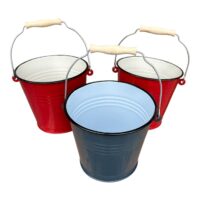 Pachet - 3 x Galeata metalica emailata 6litri