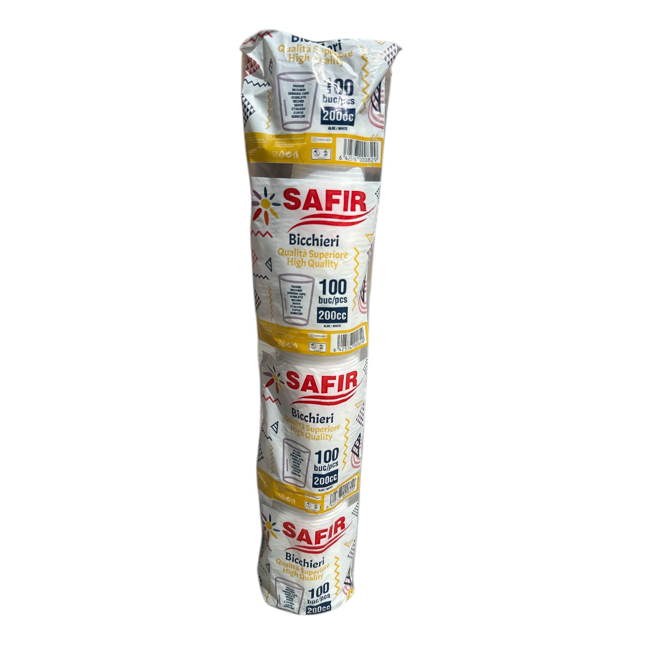 Pahare de unica folosinta 200 ml / 100 buc