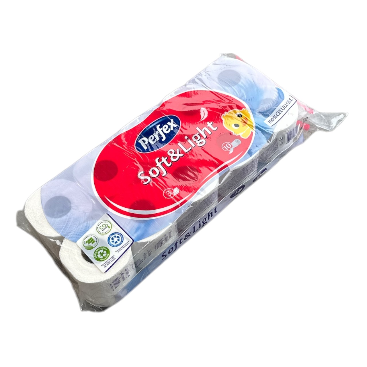 Perfex Pure White hartie igienica 3 straturi, 10 role - imagine 2