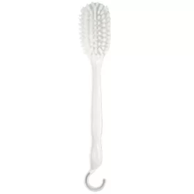 perie de baie pentru spate cu agatatoare alba