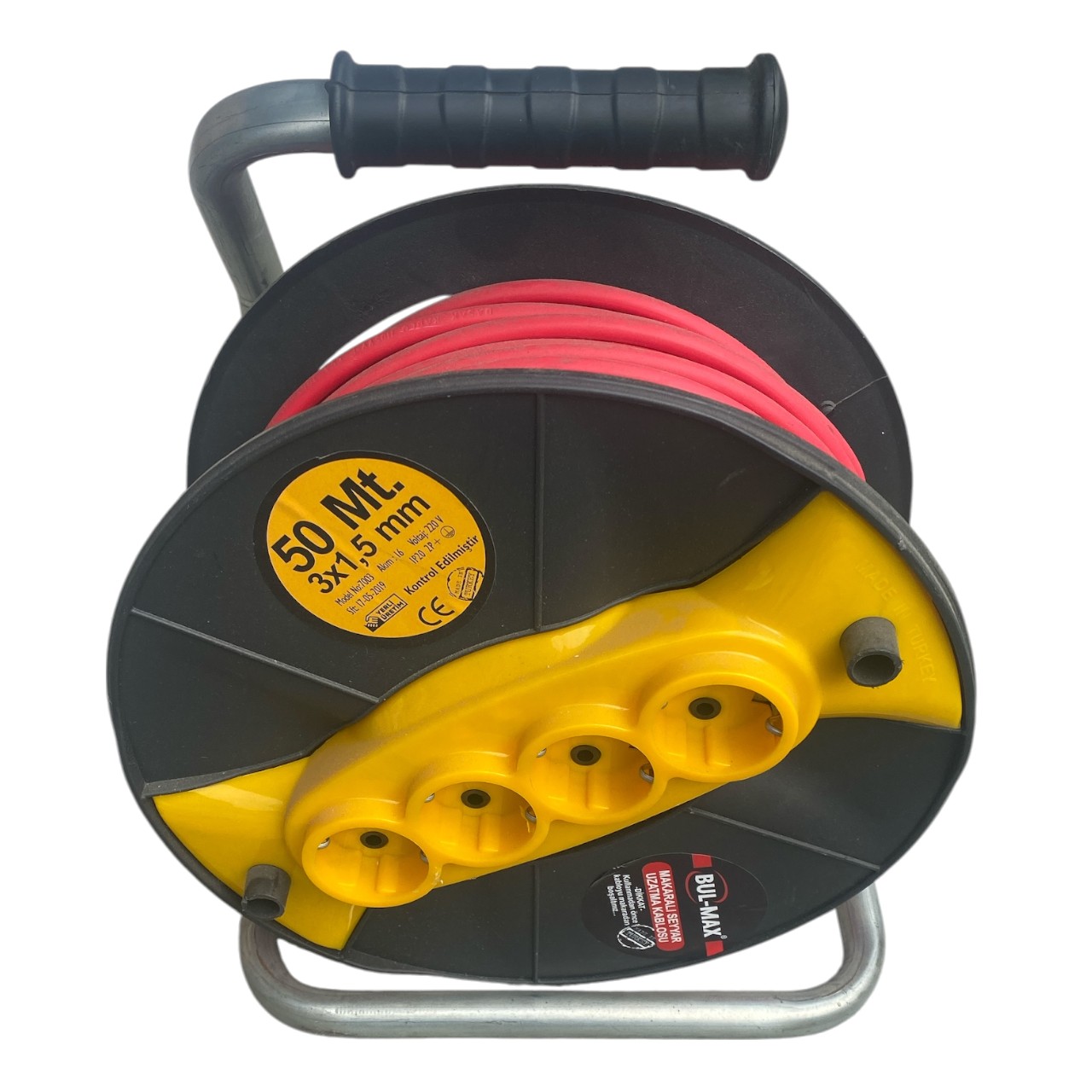 Prelungitor / Derulator tambur cablu, 3 x 1.5 mm, 50 M - imagine 2