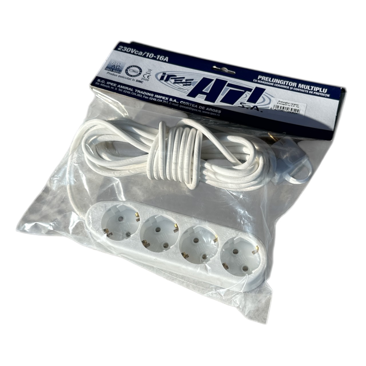 Prelungitor electric ceramic 4 prize, 7 metri