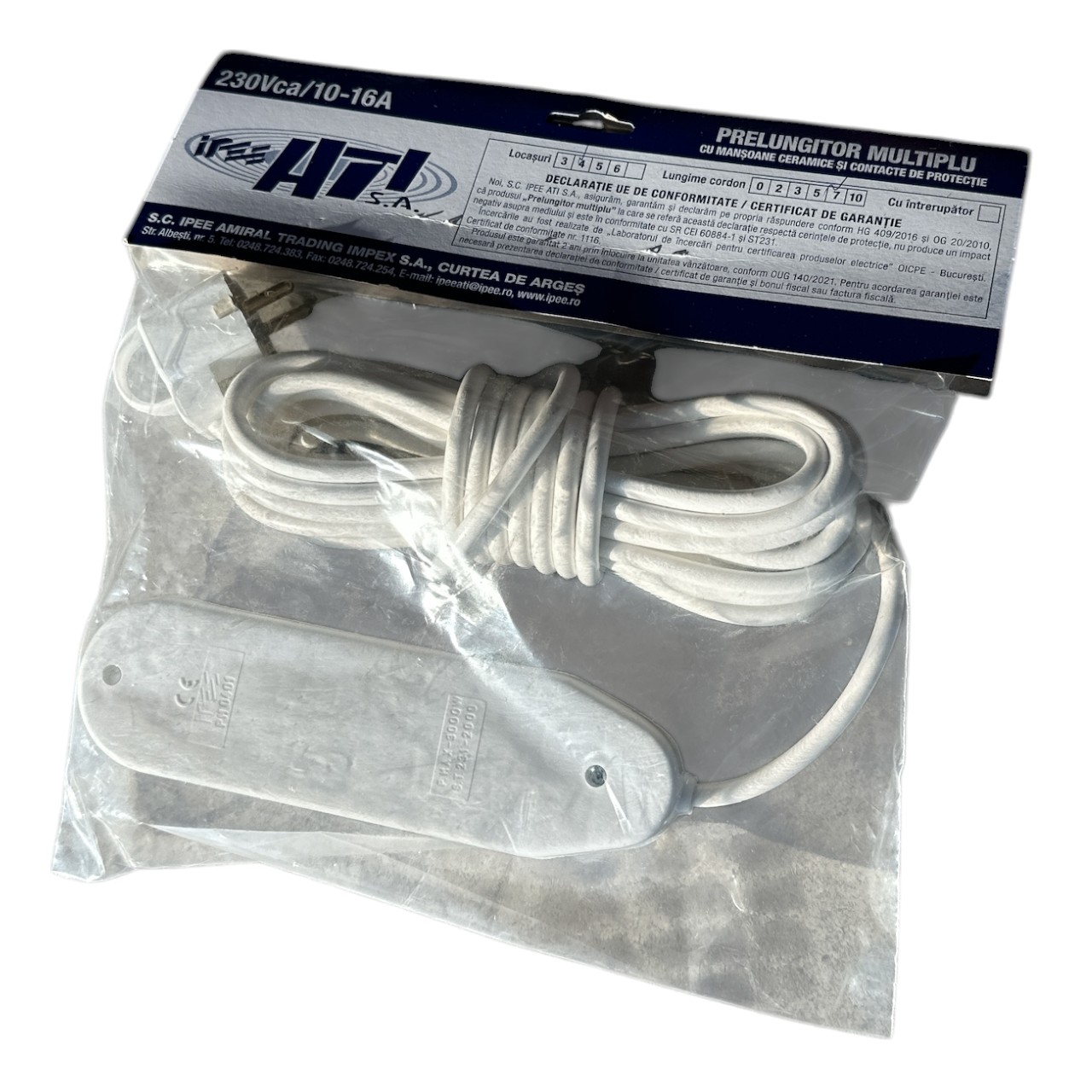 Prelungitor electric ceramic 4 prize, 7 metri - imagine 2