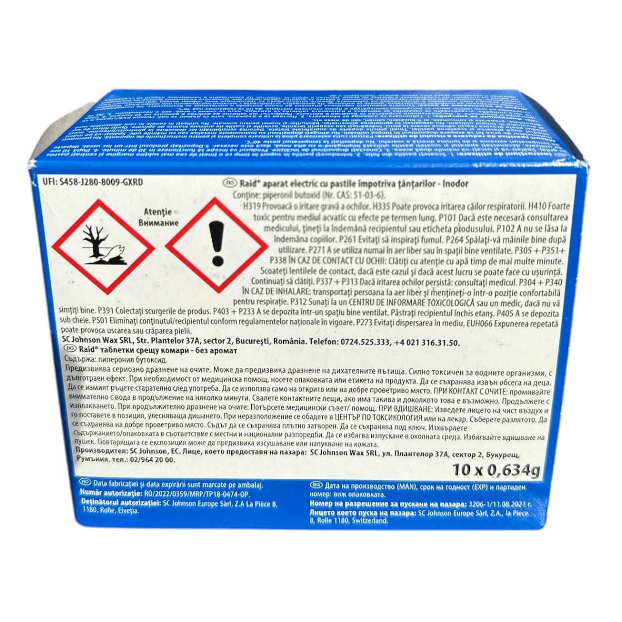 Raid Aparat electric pentru tantari cu 10 pastile - imagine 2