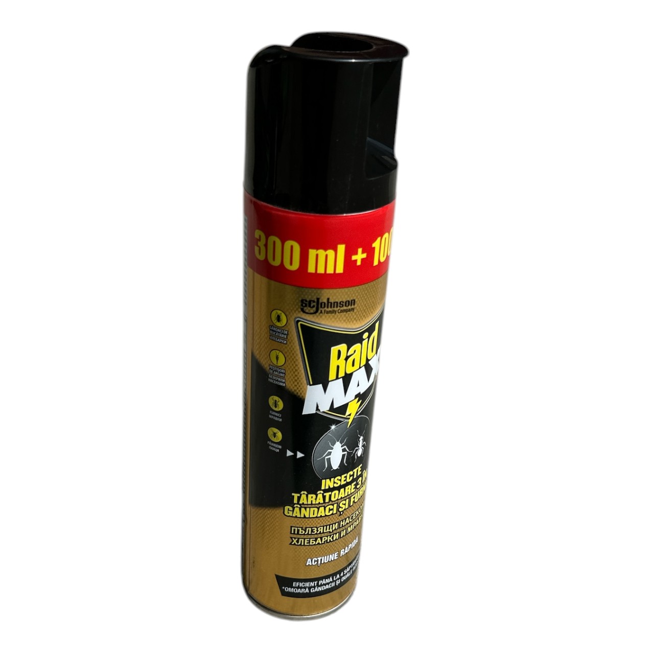 Raid Max 3 in 1 Spray insecte taratoare (gandaci), 300 ml - imagine 2