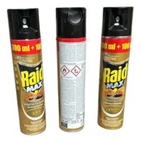 Raid MAX 3 in 1 Spray pentru insecte taratoare 300ml, 3 buc