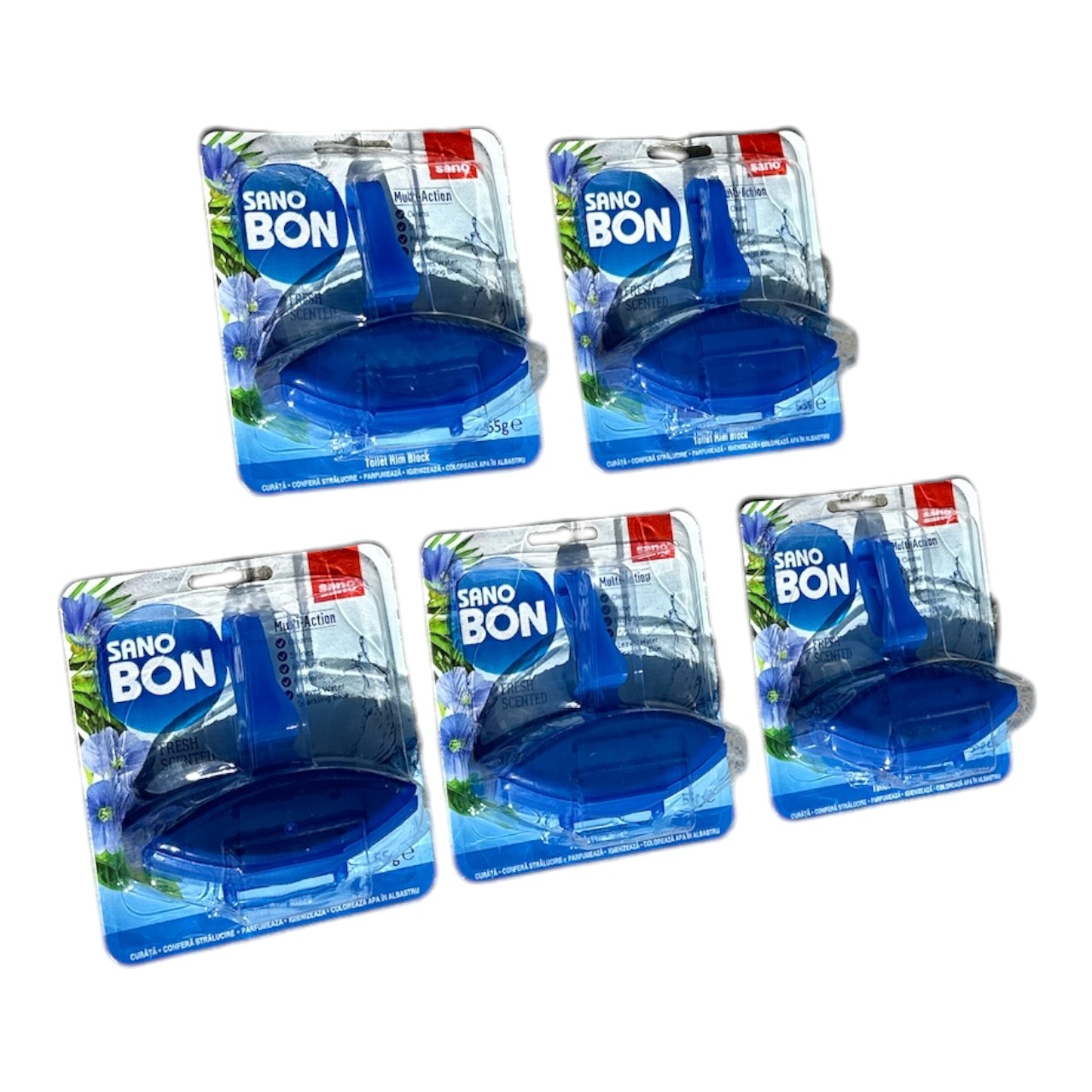 SanoBon Fresh Scent Odorizant Vas WC 5 x 55g