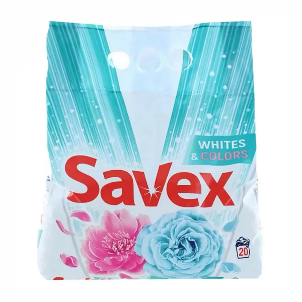 savex detergent automat whitescolors 2 kg2