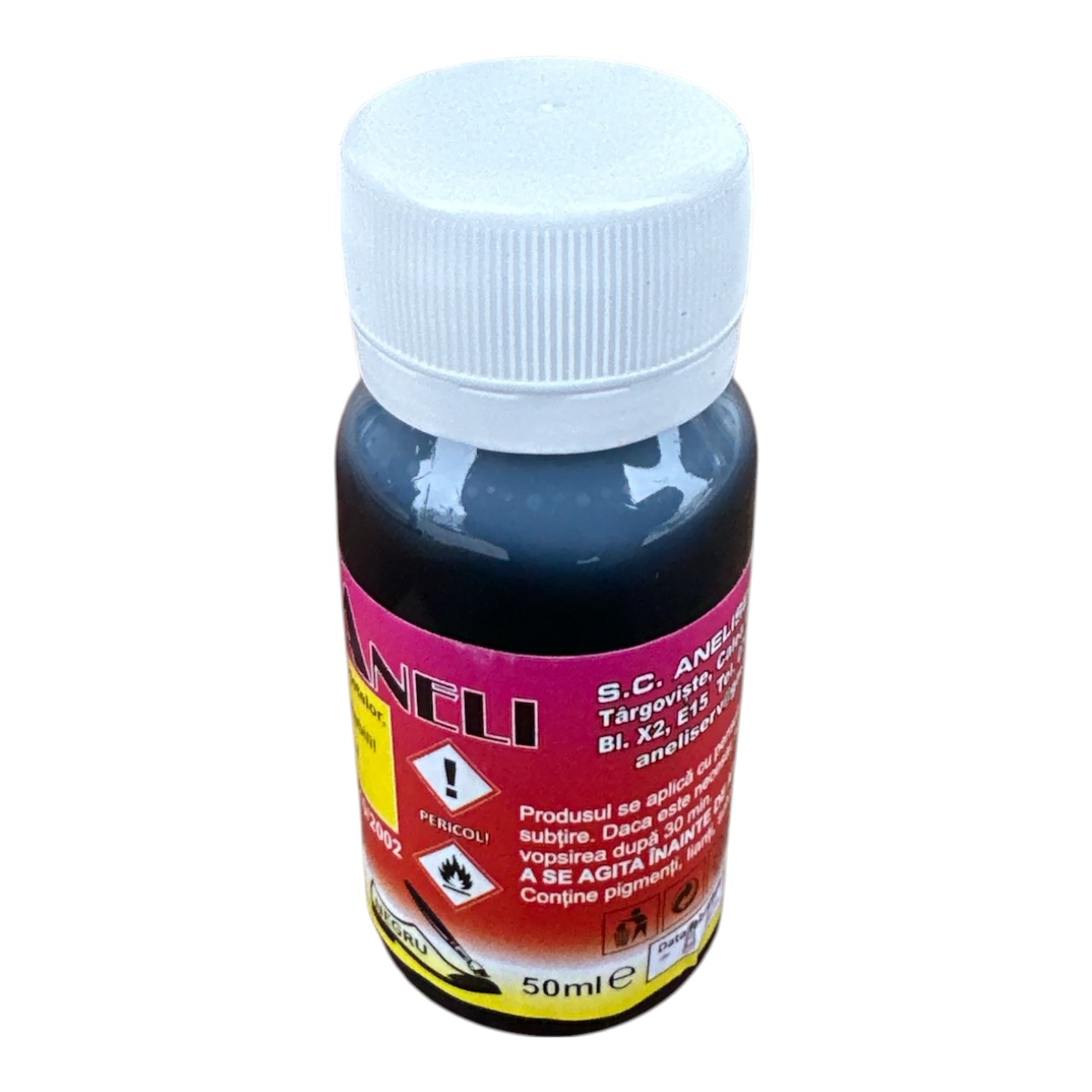 Vopsea piele SIGMARON negru ~ 50 ml - imagine 2