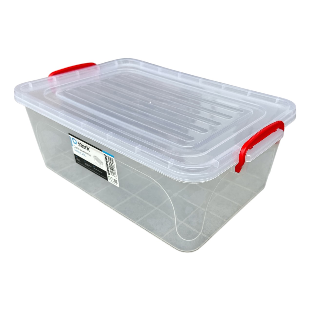 Sterk Cutie plastic pentru depozitare alimente cu capac, 20l