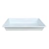 Sterk Tava autoservire plastic adanca alba 56.5 x 34.5 cm